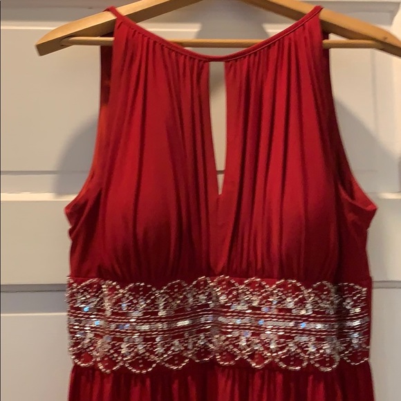 Red David bridal red dress. - Picture 3 of 4